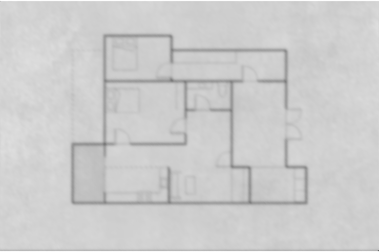 Avhad Bayline Residences 2 BHK Floor Plan